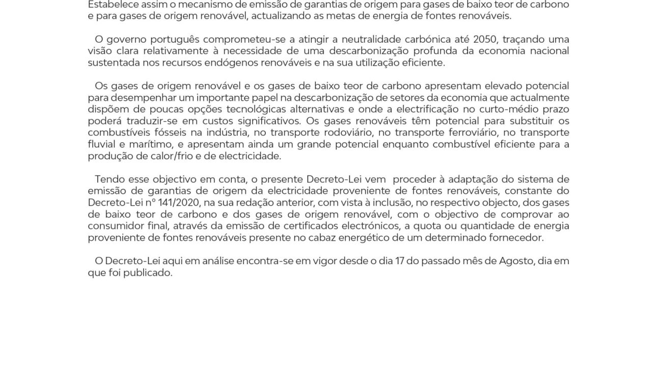 energia de fontes renováveis