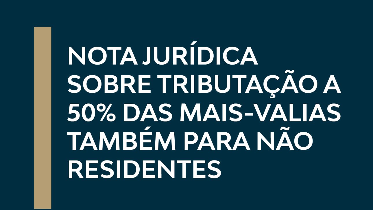 Nota jurídica sobre a tributação