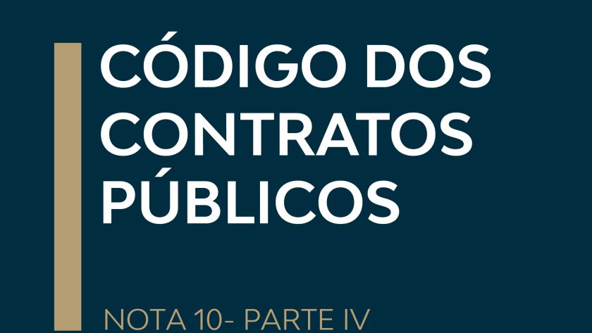 CÓDIGO DOS CONTRATOS PÚBLICOS
