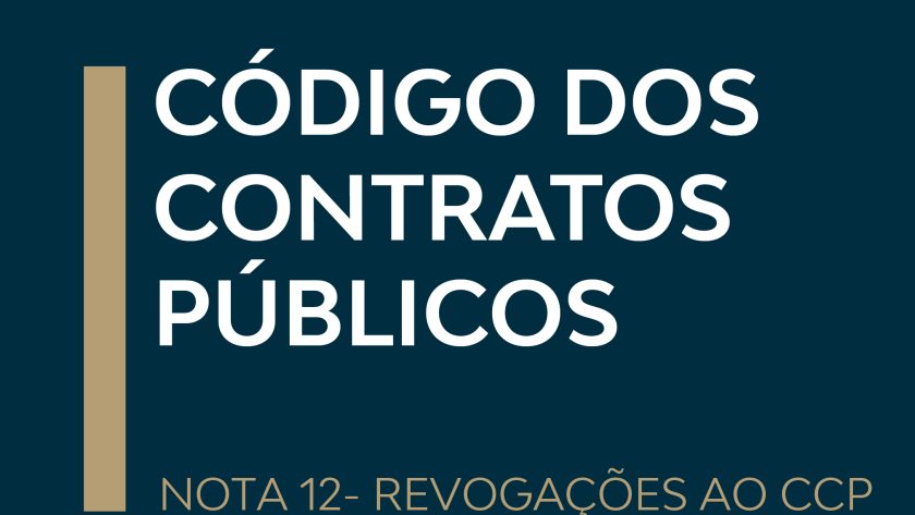 CÓDIGO DOS CONTRATOS PÚBLICOS