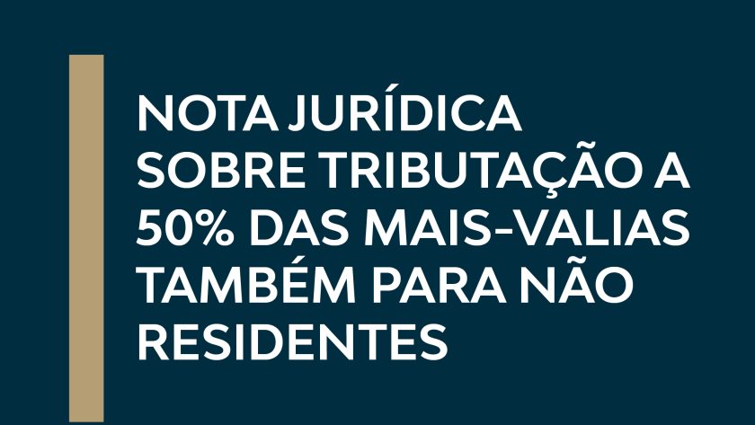 Nota jurídica sobre a tributação