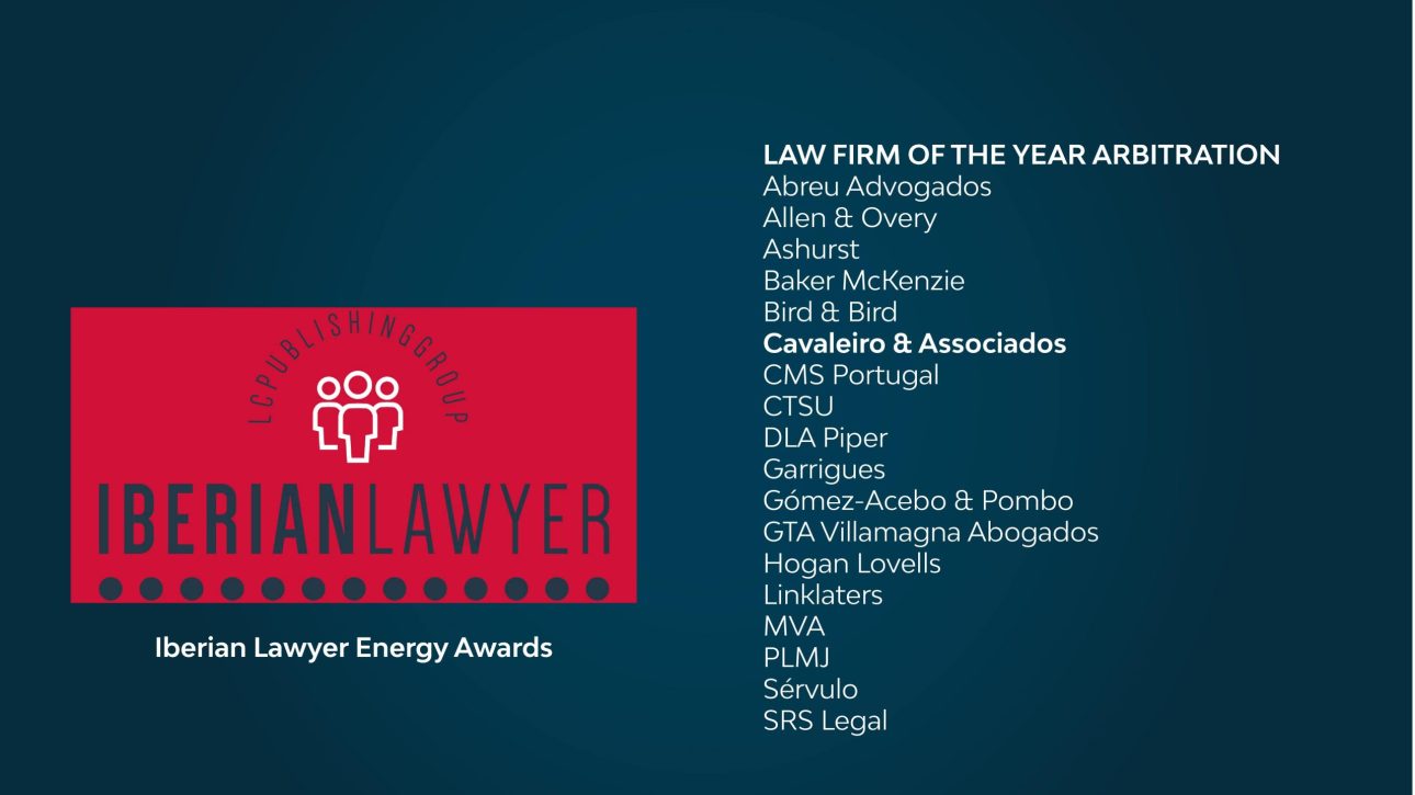Iberian Lawyer Energy Awards 2023 | LAW FIRM OF THE YEAR ARBITRATION