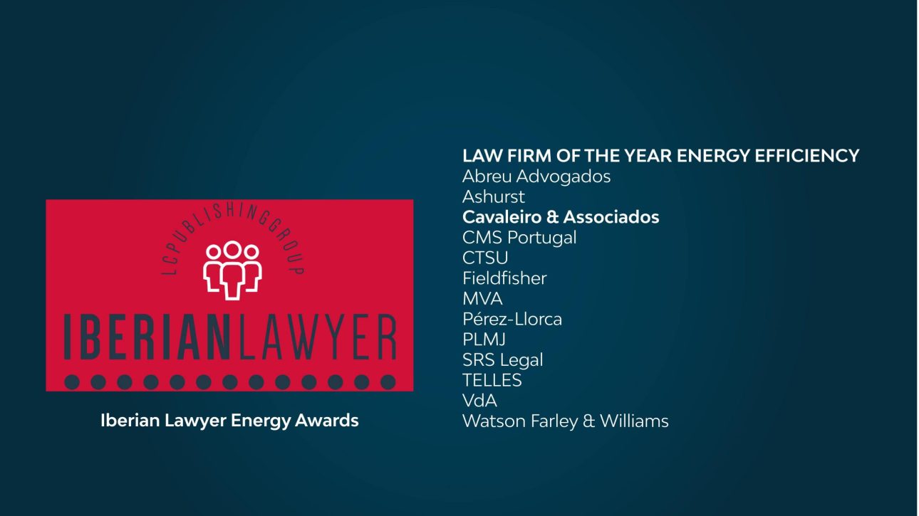 Iberian Lawyer Energy Awards 2023 | LAW FIRM OF THE YEAR ENERGY EFFICIENCY
