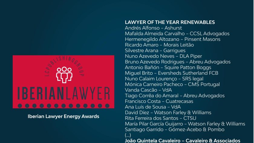 Iberian Lawyer Energy Awards 2023 | LAWYER OF THE YEAR RENEWABLES