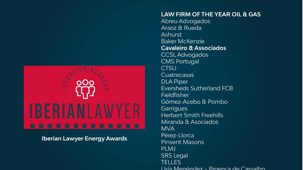 Iberian Lawyer Energy Awards 2023 | LAW FIRM OF THE YEAR OIL & GAS