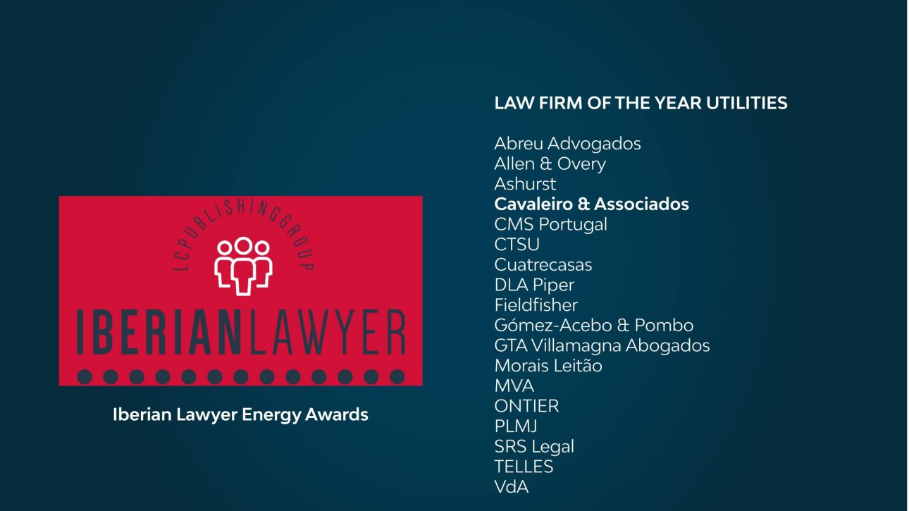 Iberian Lawyer Energy Awards 2023 | LAW FIRM OF THE YEAR UTILITIES