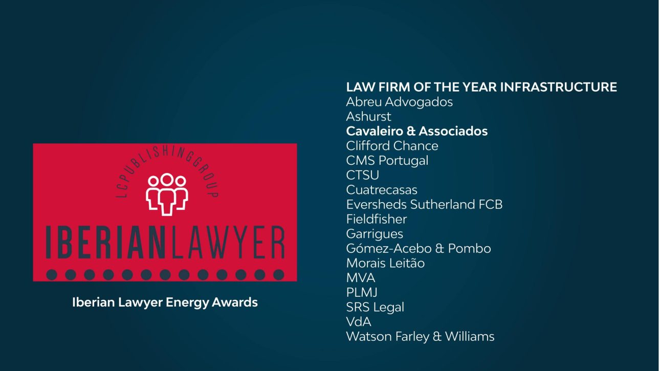 Iberian Lawyer Energy Awards 2023 | LAW FIRM OF THE YEAR INFRASTRUCTURE