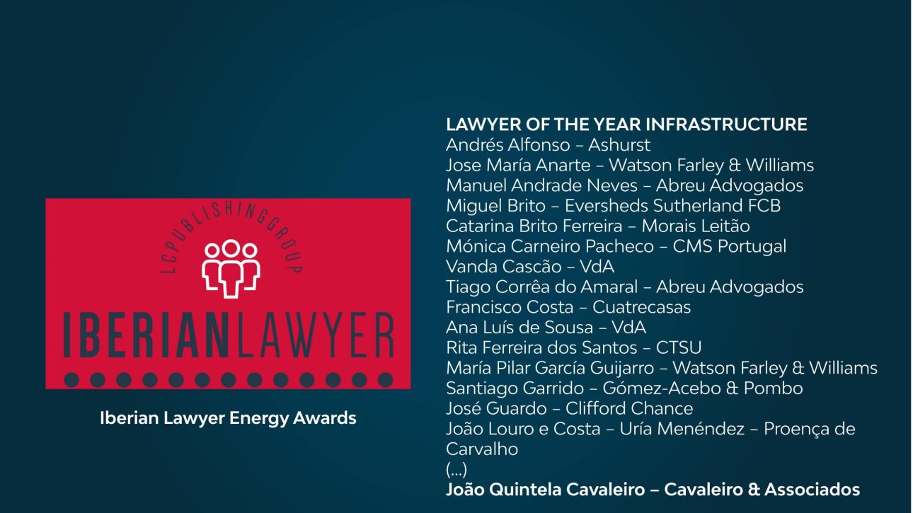 Iberian Lawyer Energy Awards 2023 | LAWYER OF THE YEAR INFRASTRUCTURE