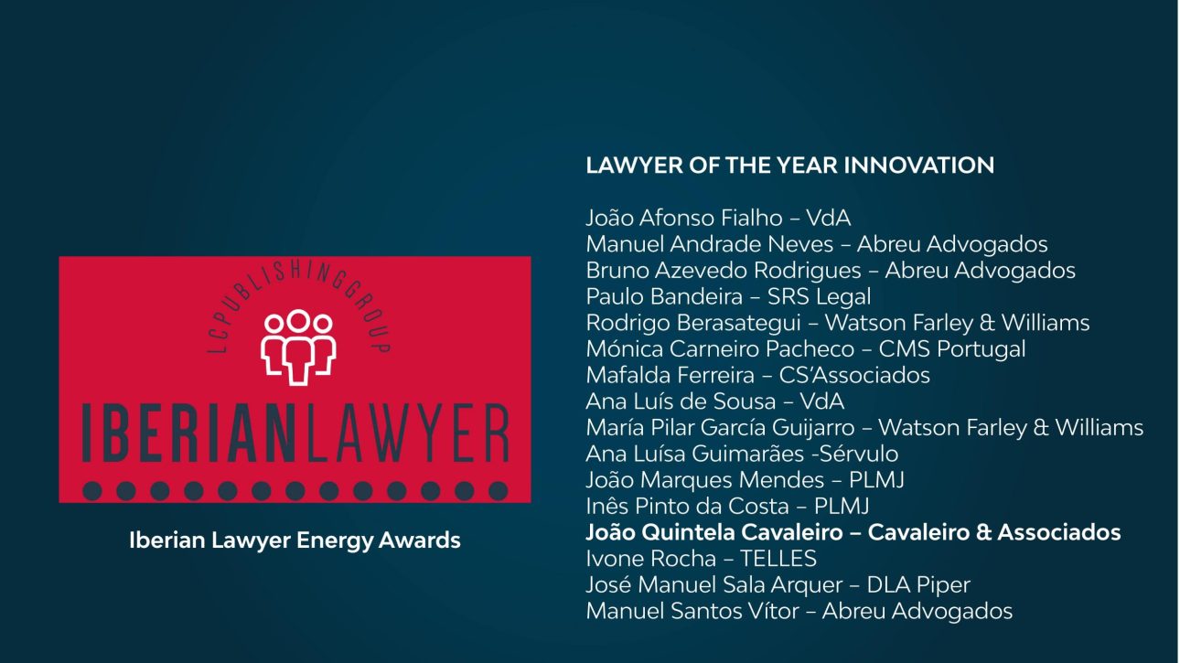 Iberian Lawyer Energy Awards 2023 | LAWYER OF THE YEAR INNOVATION